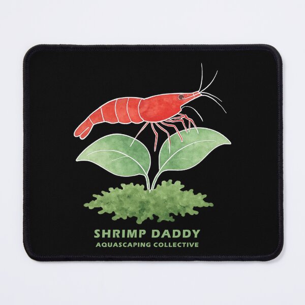 Item preview, Shrimp Daddy Vintage Watercolor Red Sakura Aquascaping designed and sold by Form & Fauna.