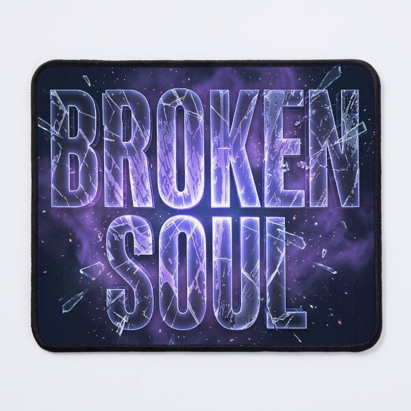 Item preview, Broken Soul - Shattered Glass Typography designed and sold by QuirkyCloud Designs.