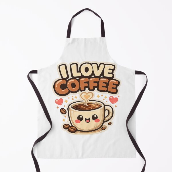 Item preview, I Love Coffee Cute Kawaii Coffee Lover designed and sold by Gift Phrase Studio.