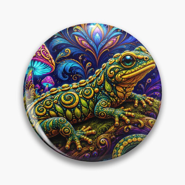 Item preview, Lab Visions 121: Salamander Fractal Mushroom Forest designed and sold by The Psychedelic Anarchist.