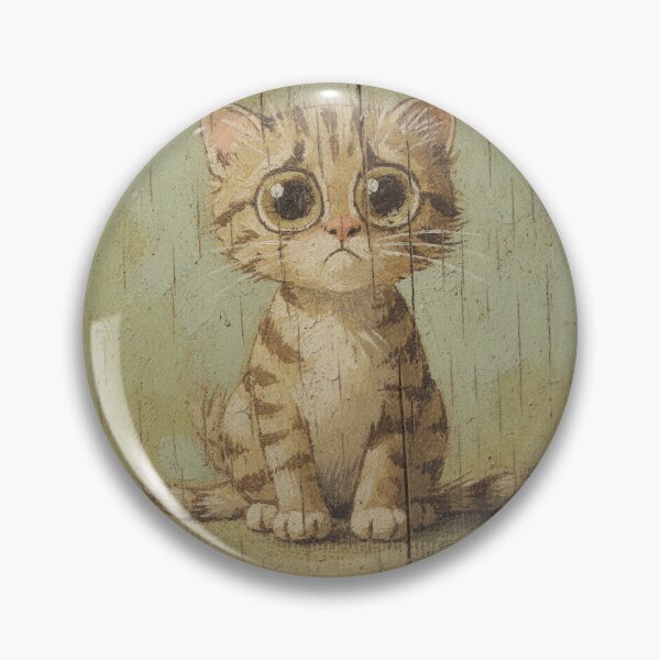 Item preview, Tiny Worried Kitten designed and sold by PictorialWhimsy.