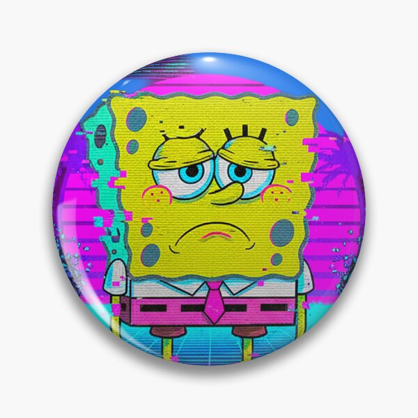 Item preview, Neon Sad Sponge: VHS Vaporwave Memory designed and sold by A E S T H E T A T A G.