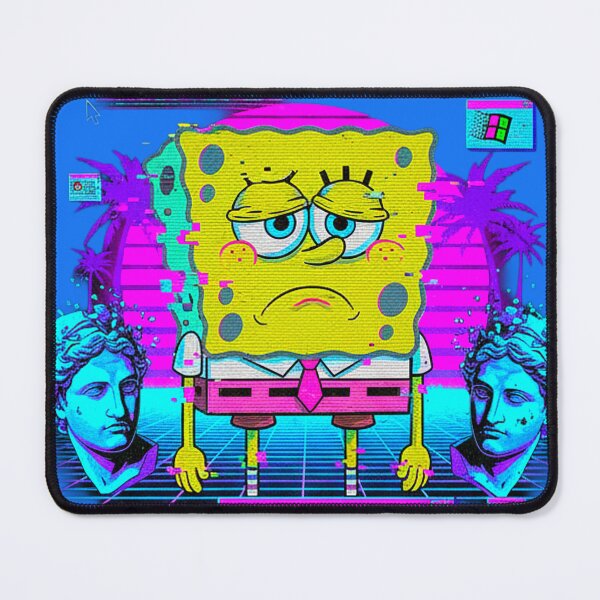 Item preview, Neon Sad Sponge: VHS Vaporwave Memory designed and sold by A E S T H E T A T A G.