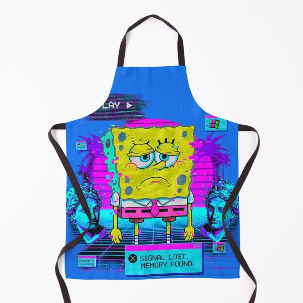 Item preview, Neon Sad Sponge: VHS Vaporwave Memory designed and sold by A E S T H E T A T A G.