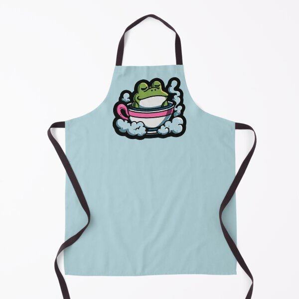 Item preview, Relaxed Frog Hot Tub Teacup Unbothered Design designed and sold by BooDesignStudio.