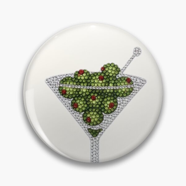 Item preview, Glass of Martini Drink Art Bejeweled designed and sold by MSignature.
