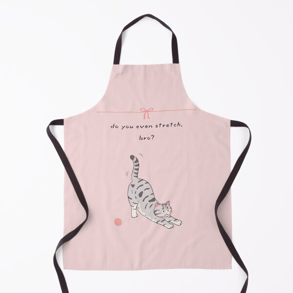 Item preview, Do You Even Stretch Bro, Adorable Funny Cat Artwork, Humorous Motivational Quotes designed and sold by SpringTeaDesigns.