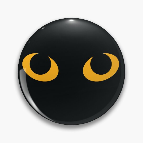 Item preview, Black Cat Yellow Eyes Stare Down Sticker Pin  designed and sold by Rolographics1.