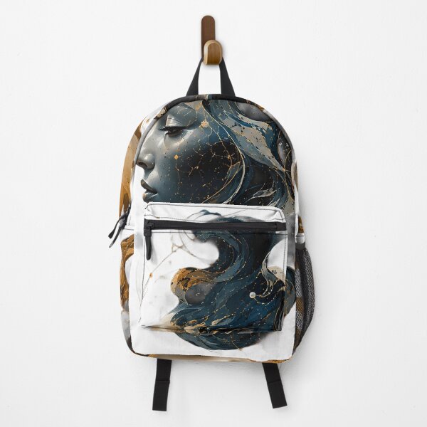 Item preview, Ethereal Iridescent Glow: Modern Abstract Portrait designed and sold by SupernovaNote.