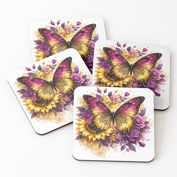 Item preview, Mystic Butterfly Bloom – Floral Fantasy Art designed and sold by afr-saad.