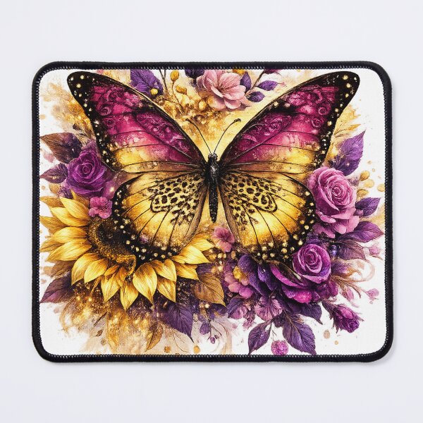 Item preview, Mystic Butterfly Bloom – Floral Fantasy Art designed and sold by afr-saad.