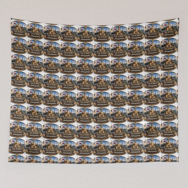 Item preview,  King Sejong Monument Korea 3D Label   designed and sold by PaintMeWorld.