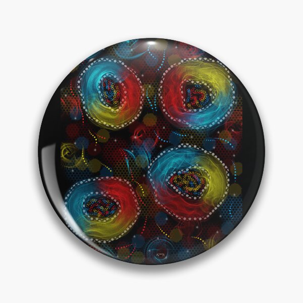 Item preview, Harmony of Colors - Abstract Mandalas on a Black Background - Modern and Vibrant Design - Decoration, Clothing & Gifts designed and sold by Pk-Gn-  /(°^°)\.