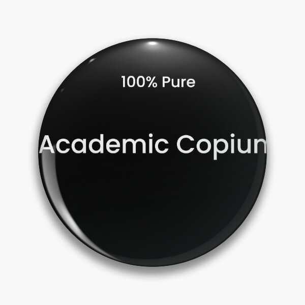 Item preview, Academic Copium Funny Student Exam Stress Meme designed and sold by FANTASYoDarknes.