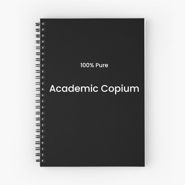 Item preview, Academic Copium Funny Student Exam Stress Meme designed and sold by FANTASYoDarknes.