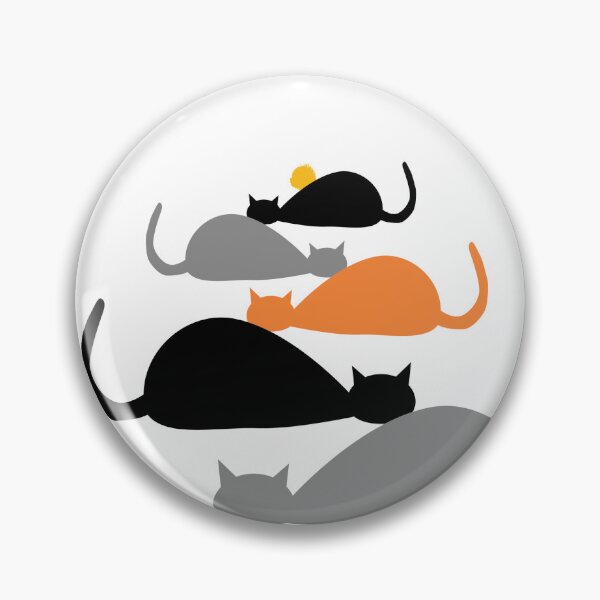 Item preview, Merry Christmas Cats Tree with Fluffy Yellow Ball  designed and sold by Rolographics1.