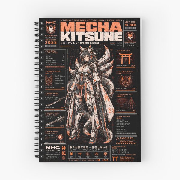 Item preview, MECHA KITSUNE: Cyberpunk Shrine Guardian & Anime Mecha HUD designed and sold by saamessart.