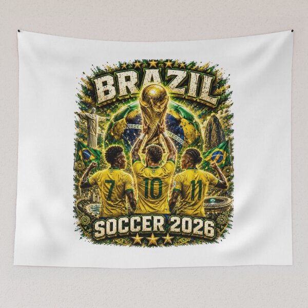 Item preview, Brazil Soccer 2026 Shirt – Brazilian Football Fan Gift designed and sold by UrbanPrintVibes.
