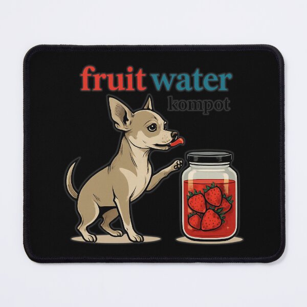 Item preview, Funny Kompot Fruit Water Chihuahua Dog Cartoon designed and sold by Form & Fauna.