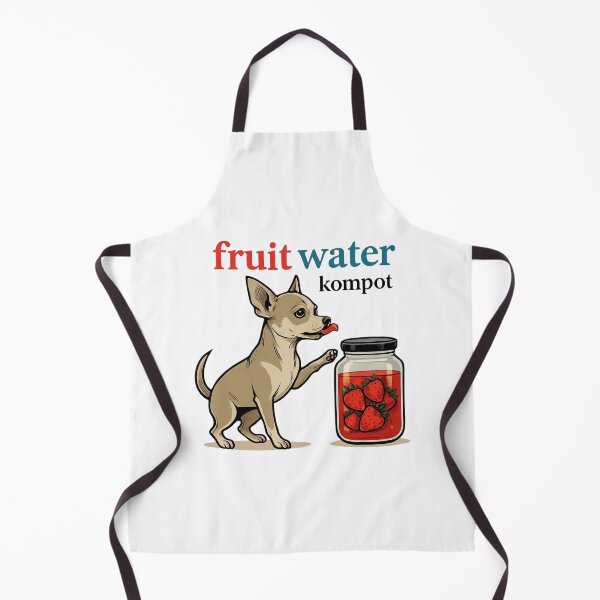 Item preview, Funny Kompot Fruit Water Chihuahua Dog Cartoon designed and sold by Form & Fauna.