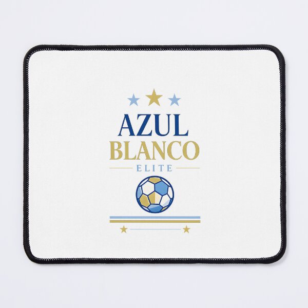 Item preview, Azul Blanco Elite Football Shirt Luxury Soccer designed and sold by DREAMBURN™.