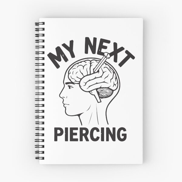 Item preview, My Next Piercing Brain Nail Funny Dark Humor Design designed and sold by FlatInkStudio.