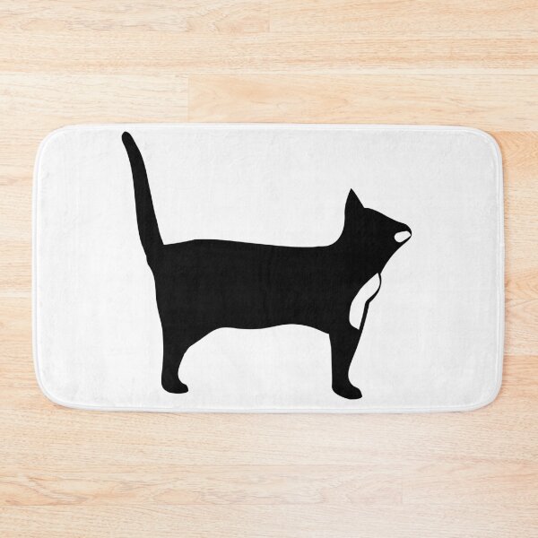 Item preview, The Black Common Cat Illustration Side View  designed and sold by Rolographics1.