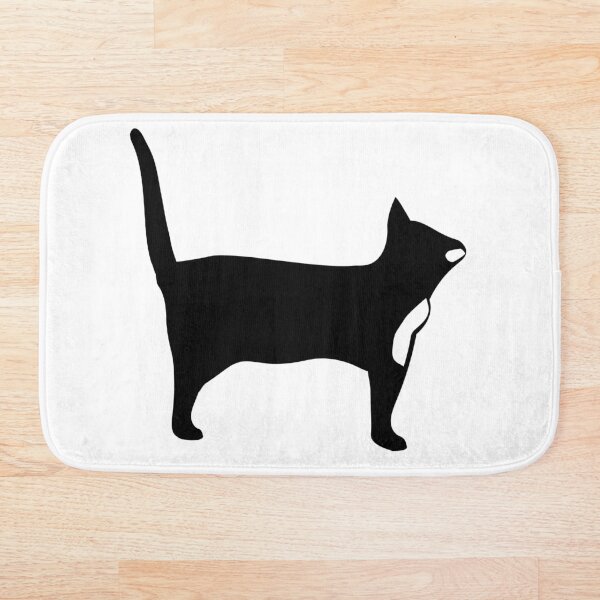 Item preview, The Black Common Cat Illustration Side View  designed and sold by Rolographics1.
