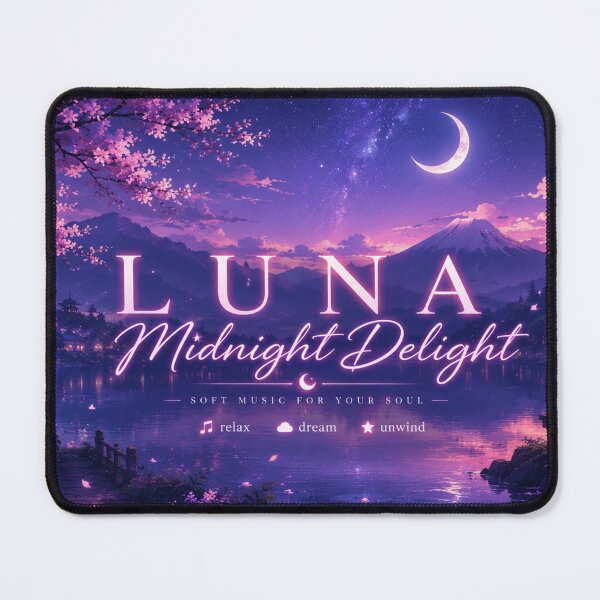 Item preview, Luna Midnight Delight — Japanese Night Sky Anime Fantasy Art designed and sold by middelight-luna.