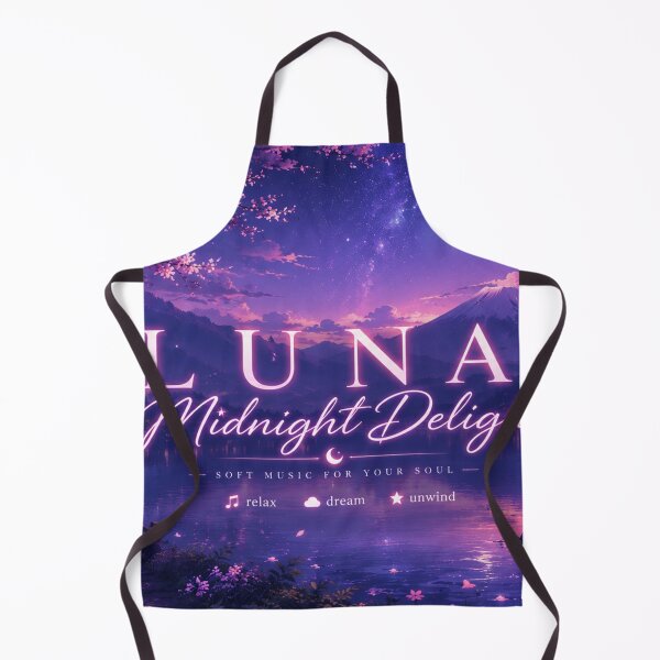 Item preview, Luna Midnight Delight — Japanese Night Sky Anime Fantasy Art designed and sold by middelight-luna.