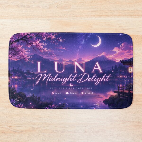 Item preview, Luna Midnight Delight — Japanese Night Sky Anime Fantasy Art designed and sold by middelight-luna.
