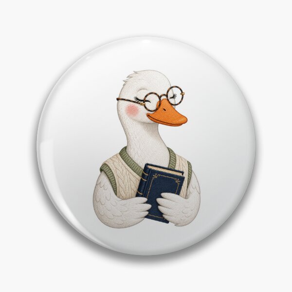 Item preview, Book Club Goose Sticker designed and sold by The Silly goose country club.