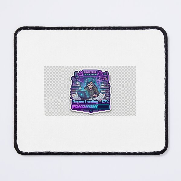 Item preview, Degree Loading 67% | Funny Engineering Sticker designed and sold by BrahmiArts.