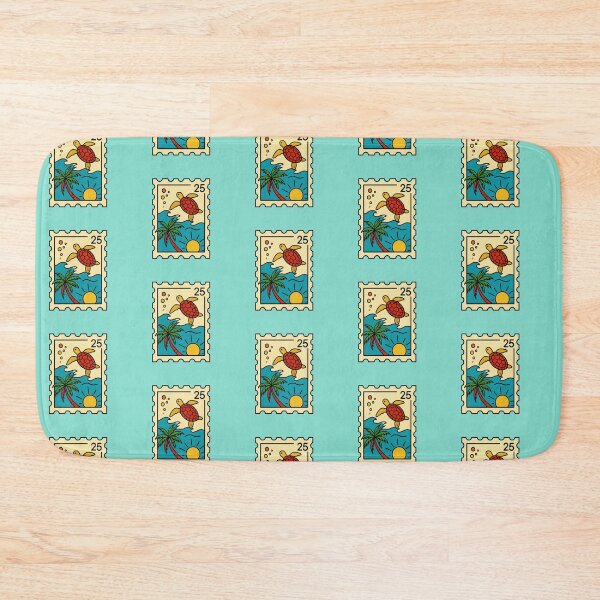 Item preview, Tropical Turtle Sunset Stamp designed and sold by Sticker-Crafts.