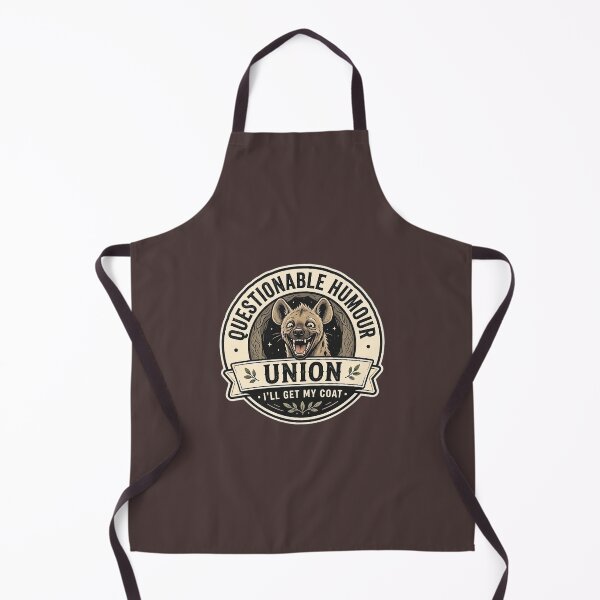 Item preview, Questionable Humour Union T-Shirt - I'll Get My Coat Hyena Vintage Badge Logo Design  designed and sold by Halejo68.