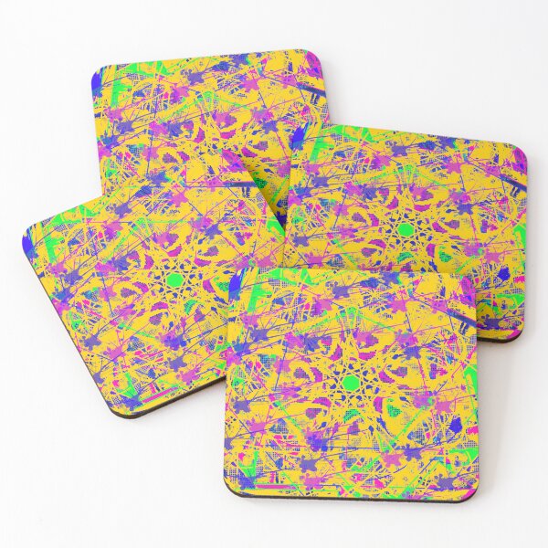 Item preview, Vivid Yellow Splatterpunk Mandala designed and sold by RAHKELROYSUM.