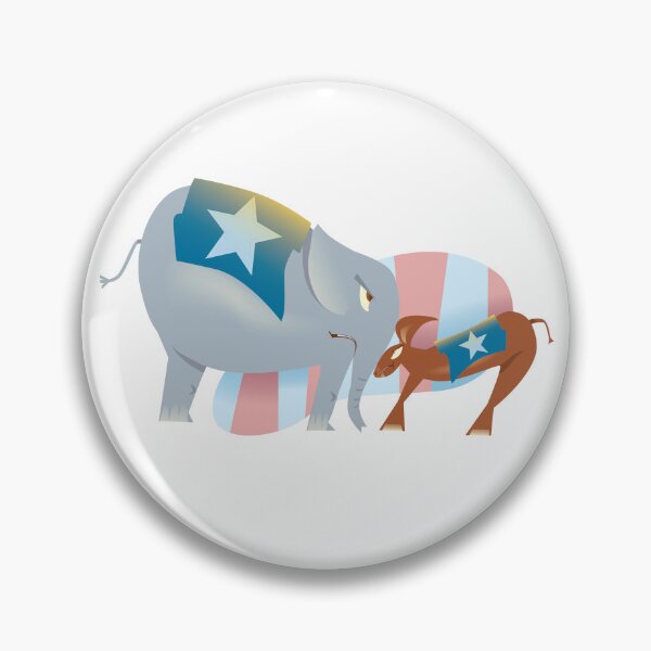Item preview, Republican Democrat mascots Clash! American politics designed and sold by Rolographics1.