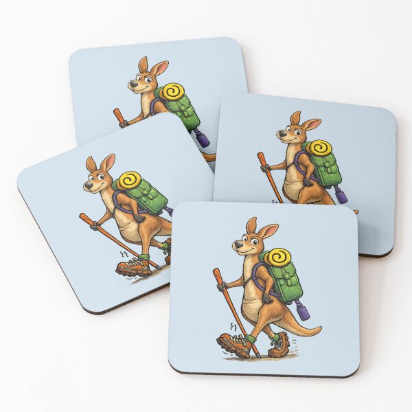 Item preview, Cute Funky Australian Kangaroo Hiking Art Gift Men Woman Kids  designed and sold by Taylor  ART.