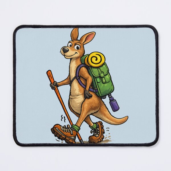 Item preview, Cute Funky Australian Kangaroo Hiking Art Gift Men Woman Kids  designed and sold by Taylor  ART.
