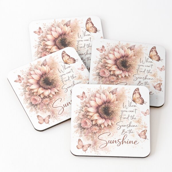 Item preview, Be The Sunshine Butterfly Sunflower Retro Floral designed and sold by afr-saad.