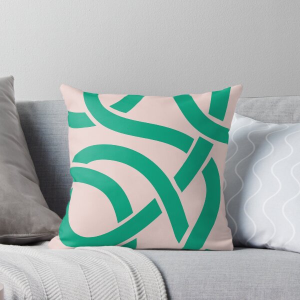Item preview, Pink Green Minimalistic Abstract Line Art designed and sold by soheedesigns.