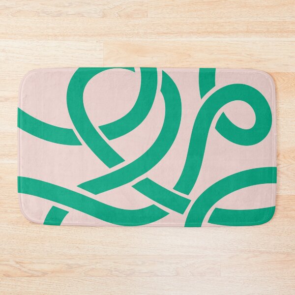 Item preview, Pink Green Minimalistic Abstract Line Art designed and sold by soheedesigns.
