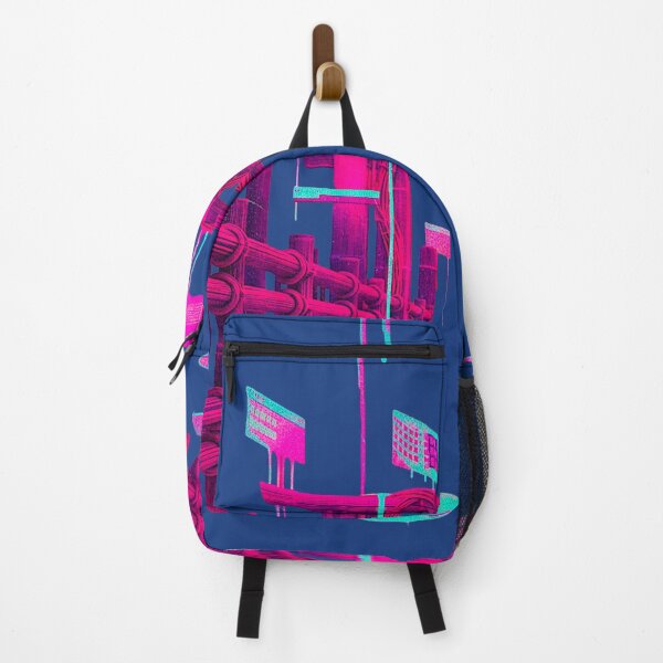 Item preview, Neon Cyber Torii Gate: Melting Vaporwave Architecture designed and sold by A E S T H E T A T A G.