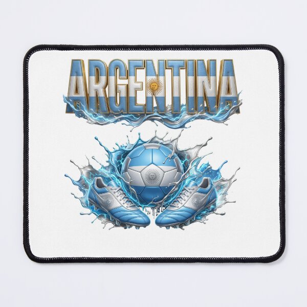 Item preview, Argentina Soccer Ball & Cleats | Argentine Football Fan Design | Blue and White Sports Graphic designed and sold by ArtSpark Studio.