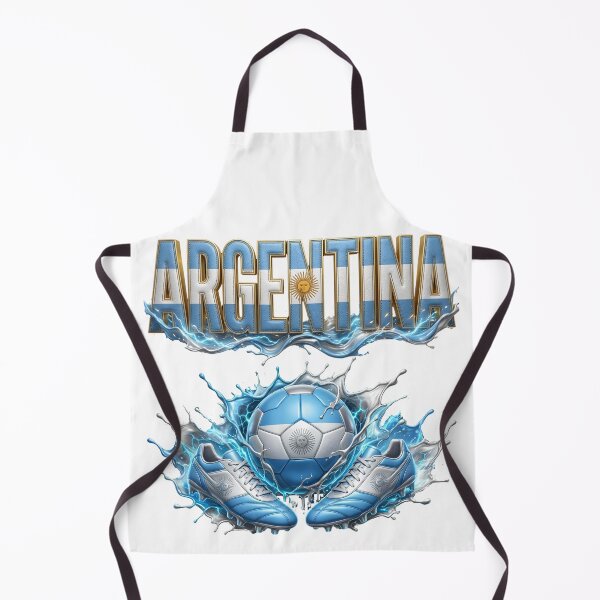 Item preview, Argentina Soccer Ball & Cleats | Argentine Football Fan Design | Blue and White Sports Graphic designed and sold by ArtSpark Studio.