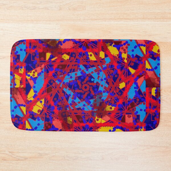 Item preview, Red and Black Geometric Abstract Art designed and sold by RAHKELROYSUM.
