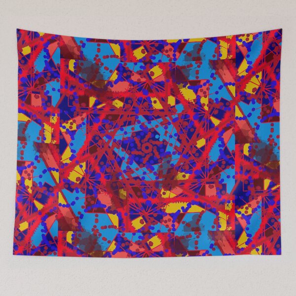Item preview, Red and Black Geometric Abstract Art designed and sold by RAHKELROYSUM.