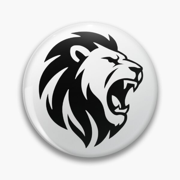 Item preview, Majestic Roaring Lion Line Art designed and sold by Form & Fauna.