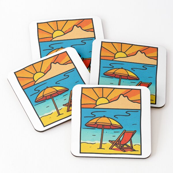 Item preview, Sunny Beach Escape Illustration designed and sold by Sticker-Crafts.
