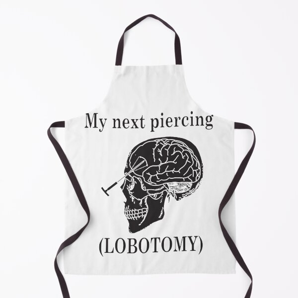 Item preview, My Next Piercing Brain Nail Funny Dark Humor Design designed and sold by FlatInkStudio.